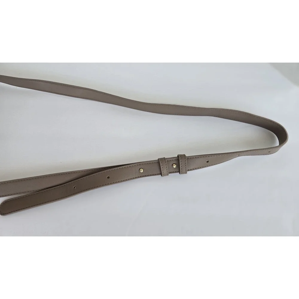 Woven Leather Crossbody Bag Taupe Woven Flap Shoulder Bag Neutral